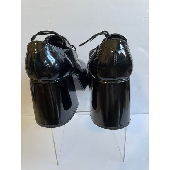 Funtasma Jazz-02 Men's Black Patent Platform Oxford Costume Shoes - Size M 10/11 - Picture 6 of 12